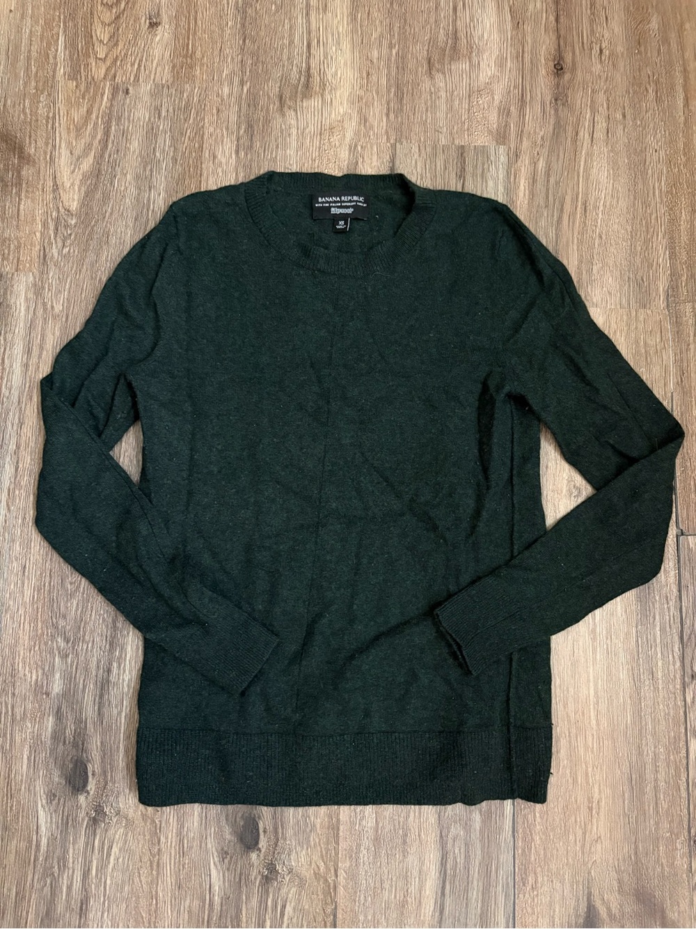 Banana Republic Filpucci Cashmere Blend Crewneck Sweater Women’s XS Dark Green